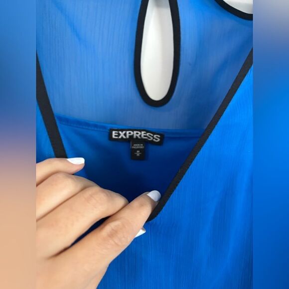 Express Blue Dress - Picture 4 of 12